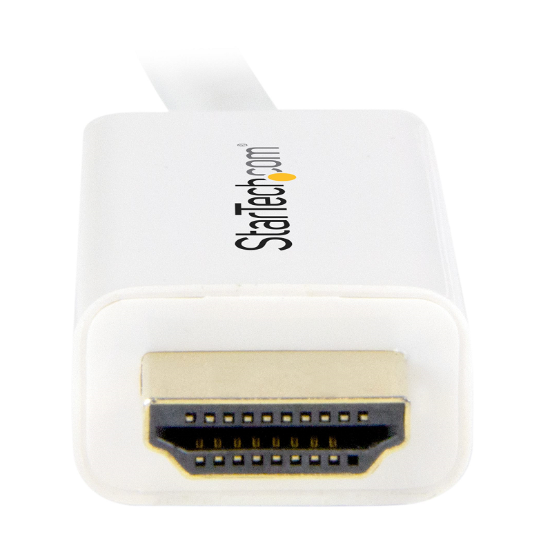 StarTech MDP2HDMM2MW 6ft (2m) Mini DisplayPort to HDMI Cable